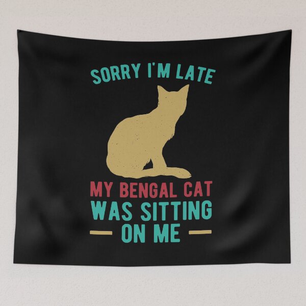 Item preview, Funny Bengal Cat designed and sold by artworkbyrihen.
