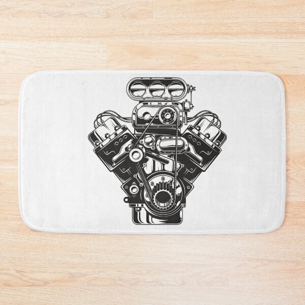 Item preview, Car engine vintage automobile design merchandise designed and sold by Sovik Goswami.