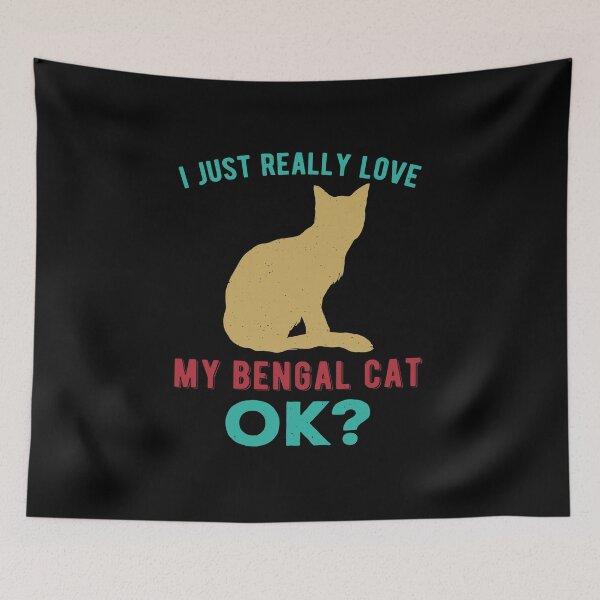 Item preview, Funny Bengal Cat designed and sold by artworkbyrihen.