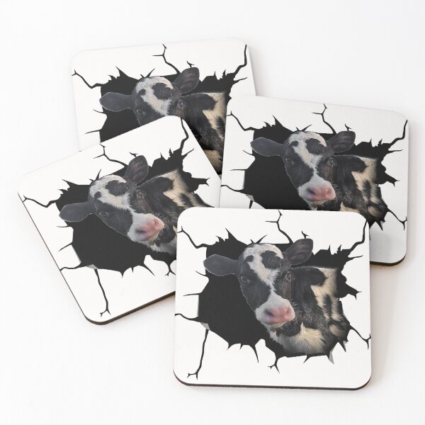 Item preview, Dairy Cow Crack Sticker Cattle Lover designed and sold by DebraGiftShop.