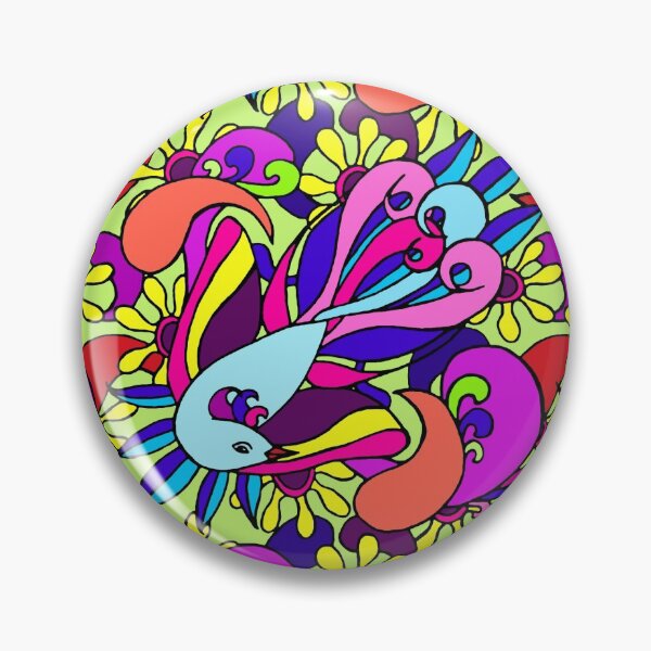 Item preview, Paisley Bird Groovy Pattern designed and sold by Sherri Leeder.