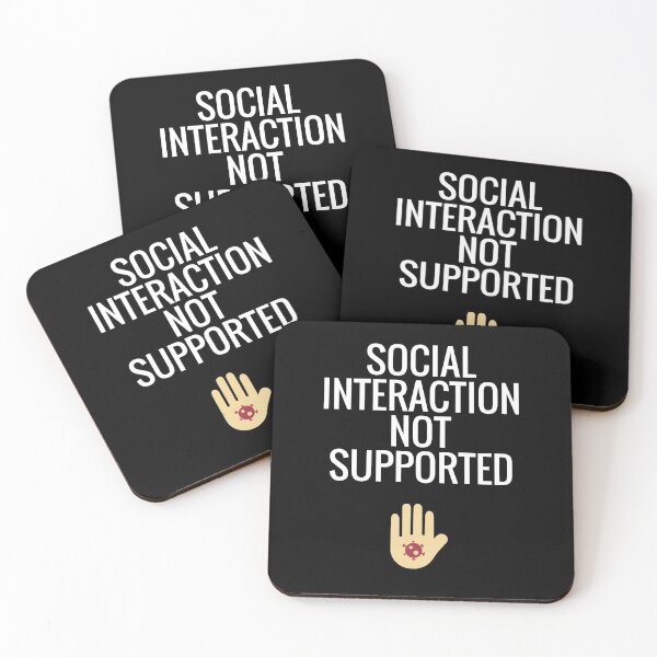 Item preview, Social Interaction Not Supported designed and sold by sketchypages.