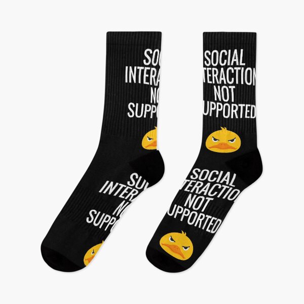Item preview, Social Interaction Not Supported designed and sold by sketchypages.