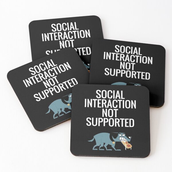 Item preview, Social Interaction Not Supported designed and sold by sketchypages.