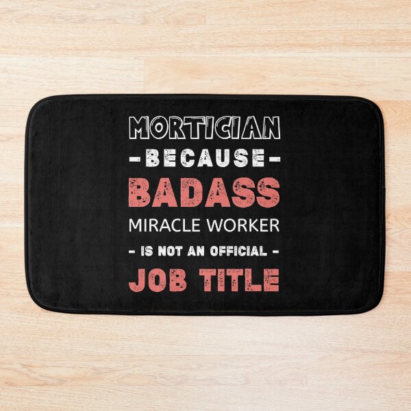Item preview, Mens Badass Job Title Funeral Director Mortician Gift,Funny undertaker gift,funeral workers designed and sold by Essakhi12.