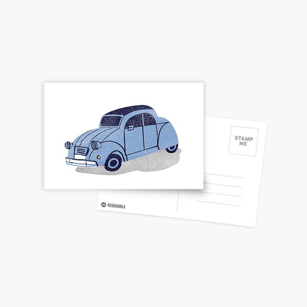 Citroen CV Postcard