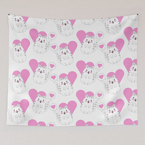 Item preview, Cute Kawaii Heart Cat designed and sold by Walk-It-Off.