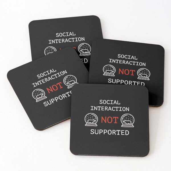 Item preview, Social Interaction Not Supported designed and sold by sketchypages.