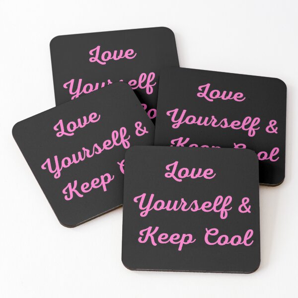 Item preview, Love Yourself & Keep Cool (pink) designed and sold by palaco210.