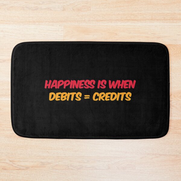Item preview, Happiness is when Debit equals Credit designed and sold by Artistive.