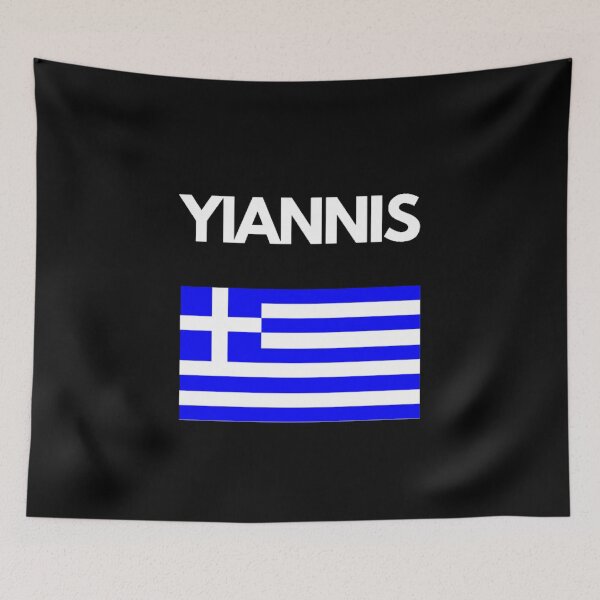 Item preview, Yiannis Greek Name with Greek Flag Design designed and sold by TheGreekGuy.