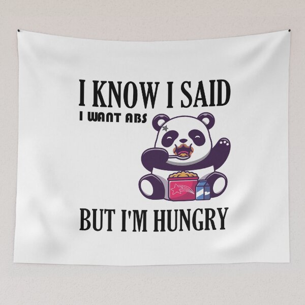Item preview,  I Know I Said I Want Abs But I'm Hungry |   funny gift quote designed and sold by DANT-shirts.