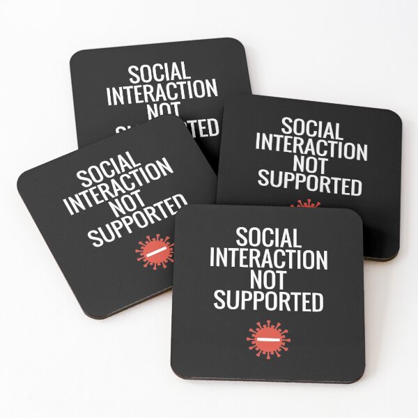 Item preview, Social Interaction Not Supported designed and sold by sketchypages.