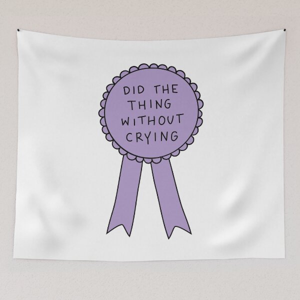 Item preview, Did The Thing Without Crying designed and sold by Me And The Moon.