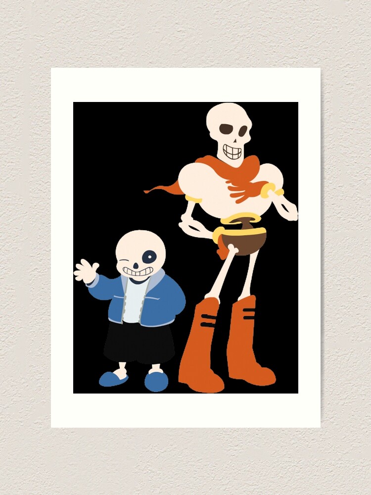 Undertale Sans And Papyrus Amazing Design Art Print By Mauro6 Redbubble