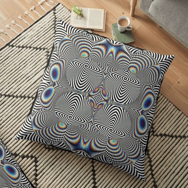 Trippy Pattern Floor Pillow