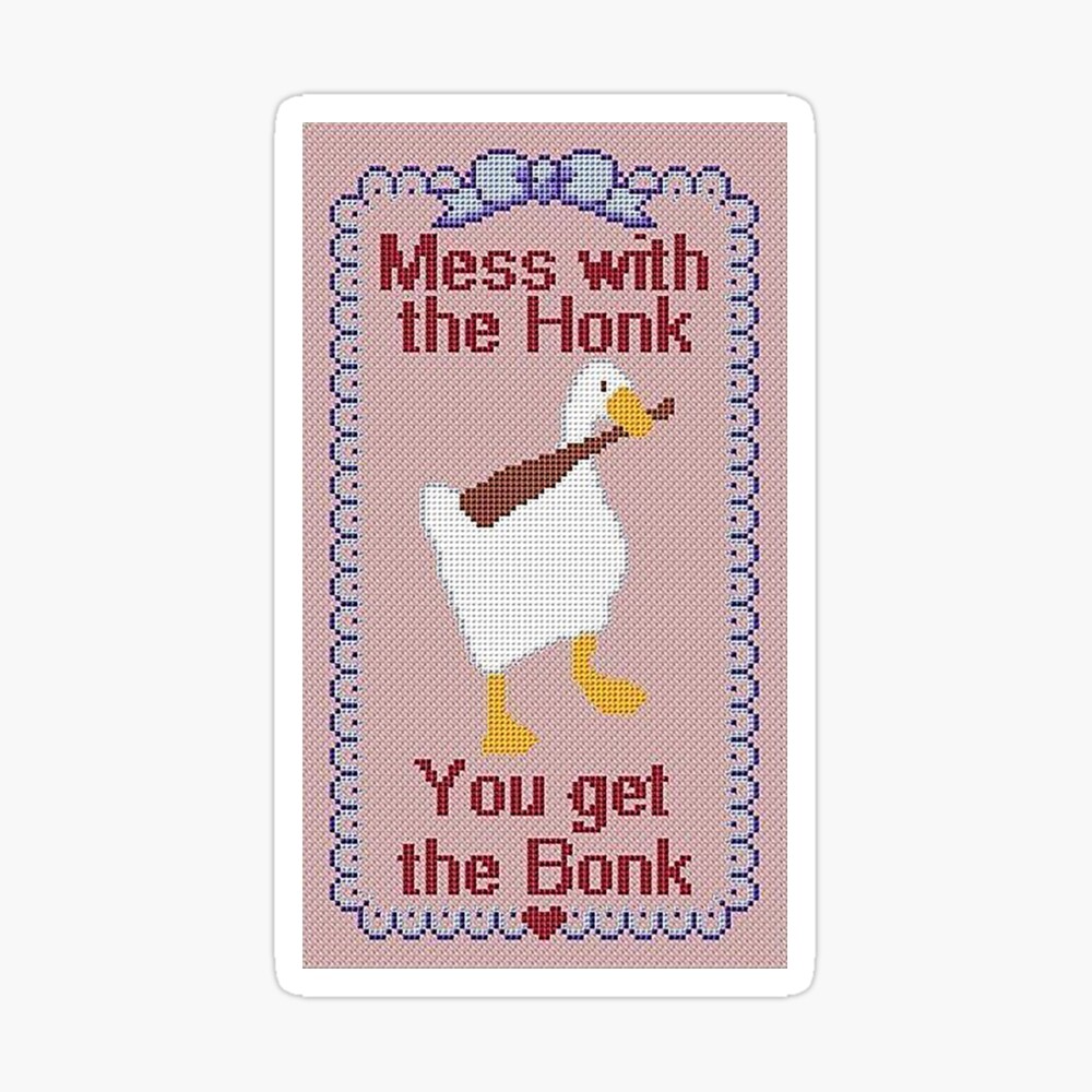 Untitled Goose Game Top Gun Inspired Cross Stitch Pattern 