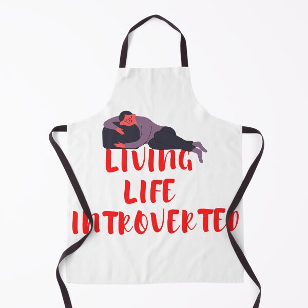 Item preview, Living Life Introverted Funny Introvert Print designed and sold by Mary Riley.