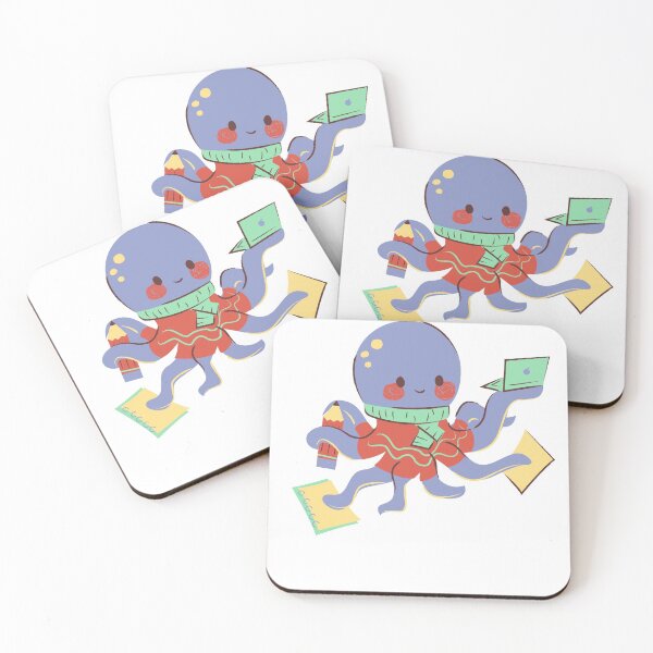 Item preview, Cute working octopus designed and sold by afrapaints.