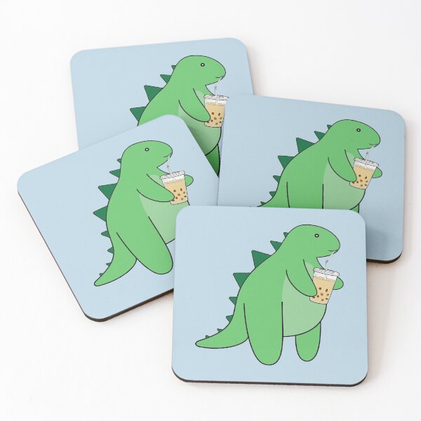 Item preview, Dino Boba with drink sticker and T-shirts designed and sold by Sharath98.