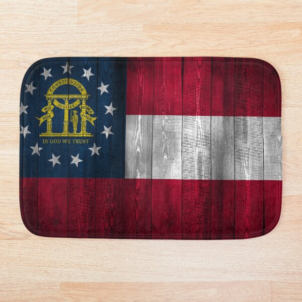 Artikelvorschau, Georgia State Flag Wood Look by Merch Creation Studio entworfen und verkauft von MerchCStudio.