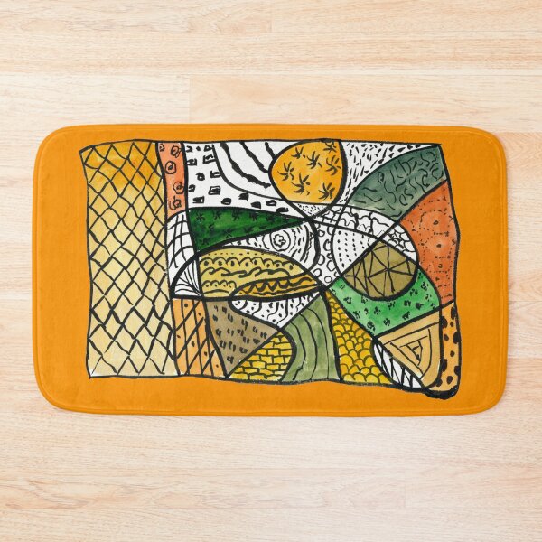 Item preview, Patterned Indian Gold colour mix doodle designed and sold by Melindrea.