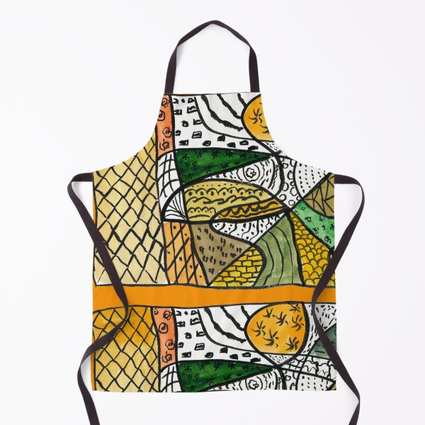 Item preview, Patterned Indian Gold colour mix doodle designed and sold by Melindrea.