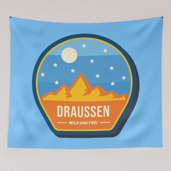 Item preview, Outside Wild And Free | German hiking designed and sold by Ainbowz-Artwork.