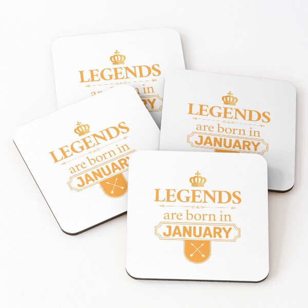 Item preview, Legends Are Born In January | Birthday Gift | designed and sold by Minimalwiz.