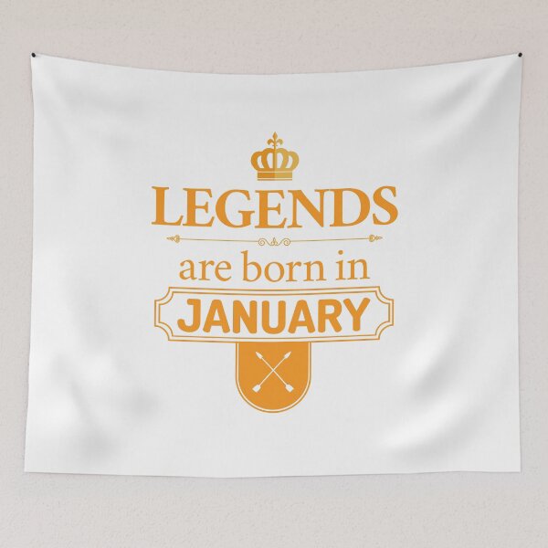 Item preview, Legends Are Born In January | Birthday Gift | designed and sold by Minimalwiz.