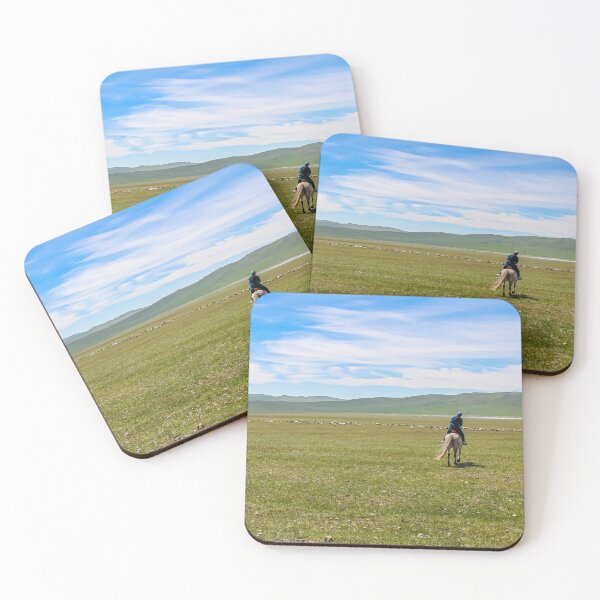 Item preview, A female mongolian herder, herding cattle on the grassland by horse designed and sold by SnapTPhotograph.