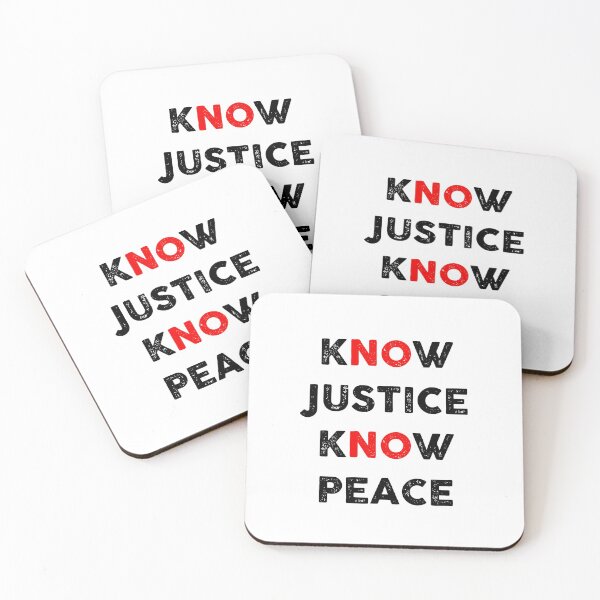 Item preview, KNOW JUSTICE KNOW PEACE designed and sold by GoldenDov.