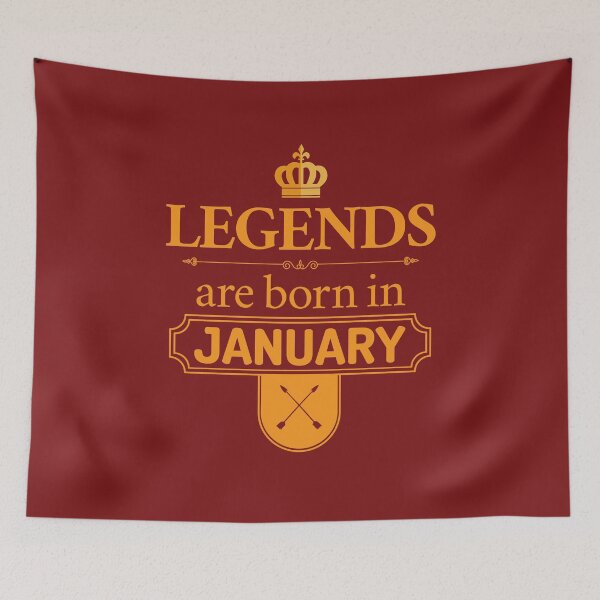 Item preview, Legends Are Born In January | Birthday Gift | designed and sold by Minimalwiz.