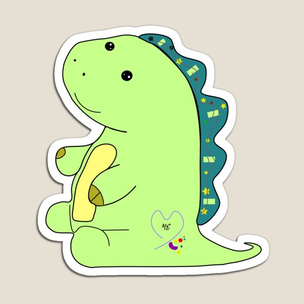 Pickle The Dinosaur Magnets | Redbubble