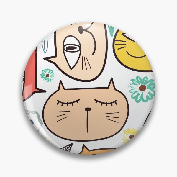 Item preview, Kawaii Cute Cats & Flowers designed and sold by Walk-It-Off.