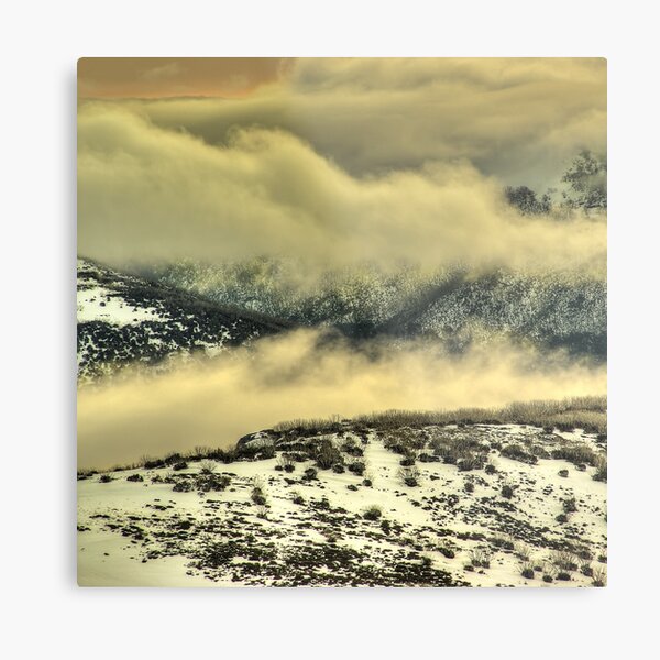 Cloudy ridges, Alpine National Park Metal Print