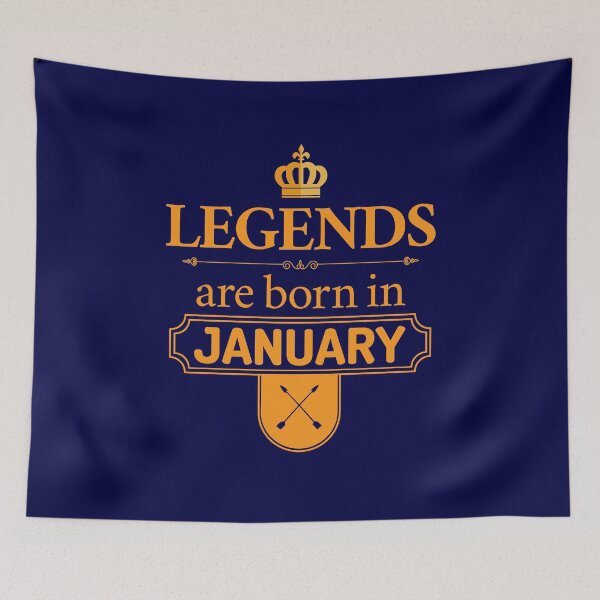Item preview, Legends Are Born In January | Birthday Gift | designed and sold by Minimalwiz.