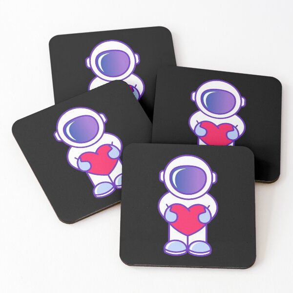 Item preview, Cute astronaut holding heart. designed and sold by TashaVector.
