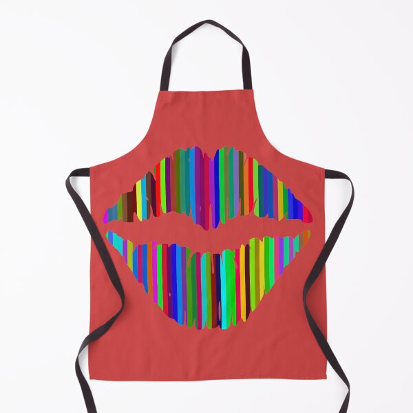 Item preview, Large Pop Art Crayon Lips on Red designed and sold by AlteredAtelier.