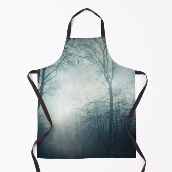 Item preview, Dark Paths - Misty Forest on a November day designed and sold by Dyrk Wyst Redbubble Shop.