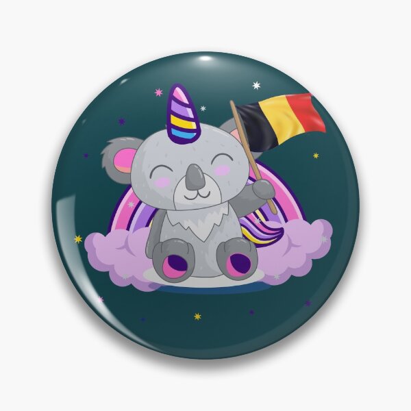 Item preview, Koala-unicorn celebrate Belgium day gift - Koalacorn digital illustration designed and sold by OMCreative.