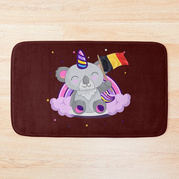 Item preview, Koala-unicorn celebrate Belgium day gift - Koalacorn digital illustration designed and sold by OMCreative.