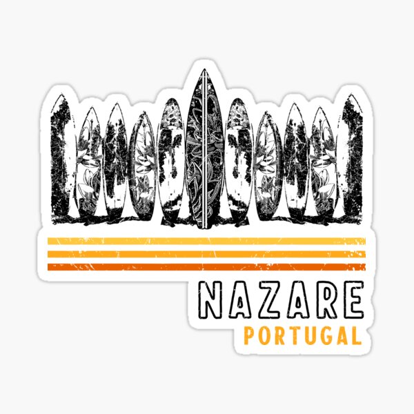 Artikel-Vorschau von Nazare Portugal Surfen Retro, designt und verkauft von IronEcho.