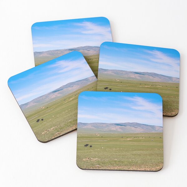 Item preview, Cattle grazing on a Mongolian grassland steppe designed and sold by SnapTPhotograph.
