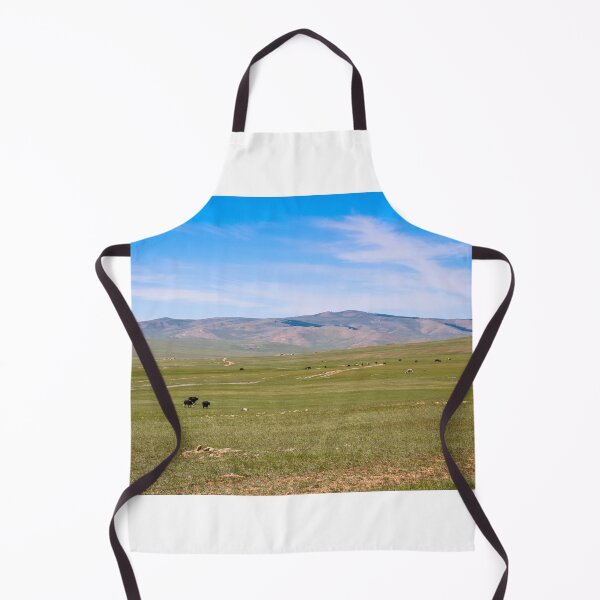 Item preview, Cattle grazing on a Mongolian grassland steppe designed and sold by SnapTPhotograph.