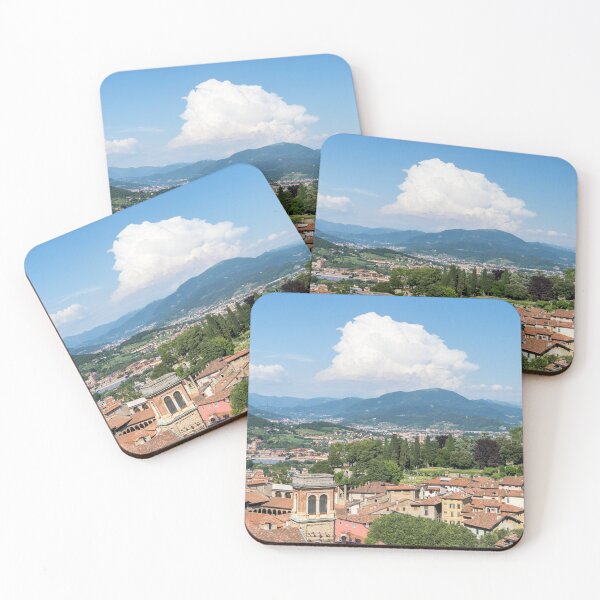 Item preview,  Beautiful Bergamo Lombardy Italy - Terracotta Rooftops and Bergamasque Alps designed and sold by Georgia Mizuleva.
