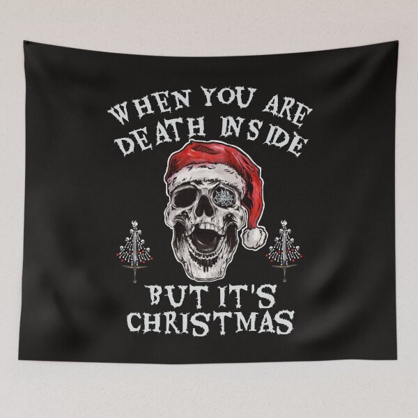 Item preview, When you're dead inside but it's christmas - Creepy Hail Santa Clause designed and sold by MyFreakyWorld.