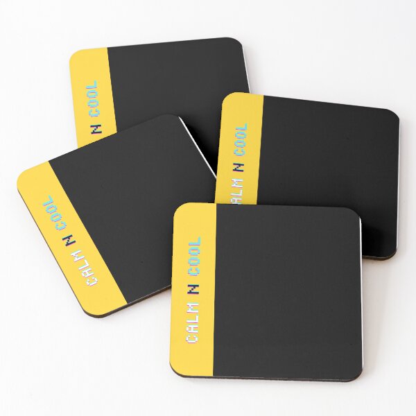 Item preview, YELLOW AND BLACK STRIPED CALM N COOL designed and sold by CalmNCool.