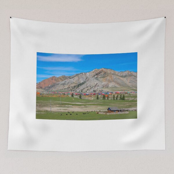 Item preview, Remote Mongolian town of Altraga on a summers day designed and sold by SnapTPhotograph.