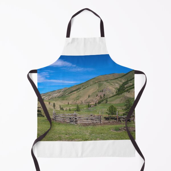 Item preview, A cattle pen in the Mongolian mountains, surrounded by grassland designed and sold by SnapTPhotograph.